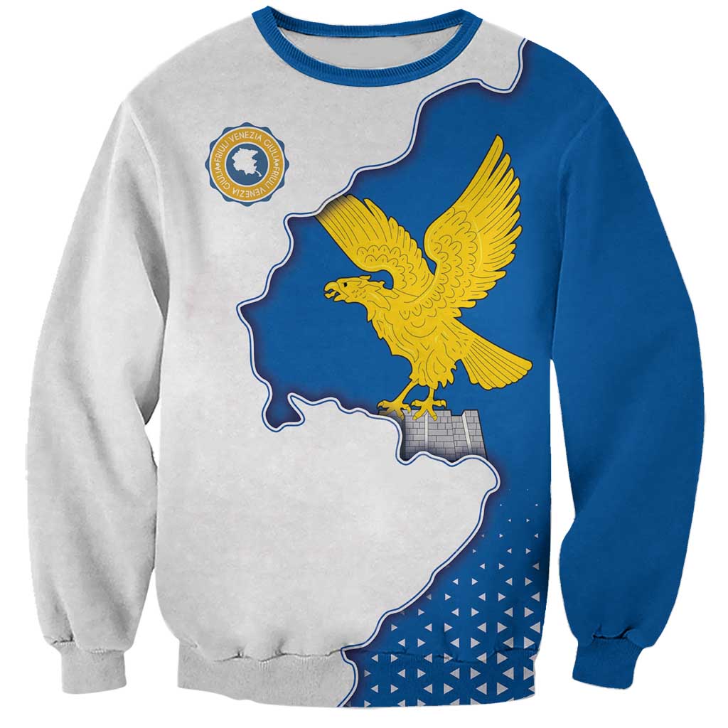 Italy Friuli-Venezia Giulia Sweatshirt Flag Vintage Style - Wonder Print Shop