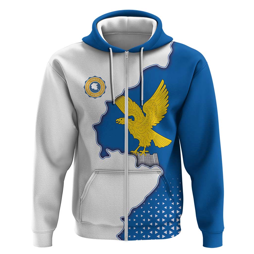 Italy Friuli-Venezia Giulia Zip Hoodie Flag Vintage Style LT19