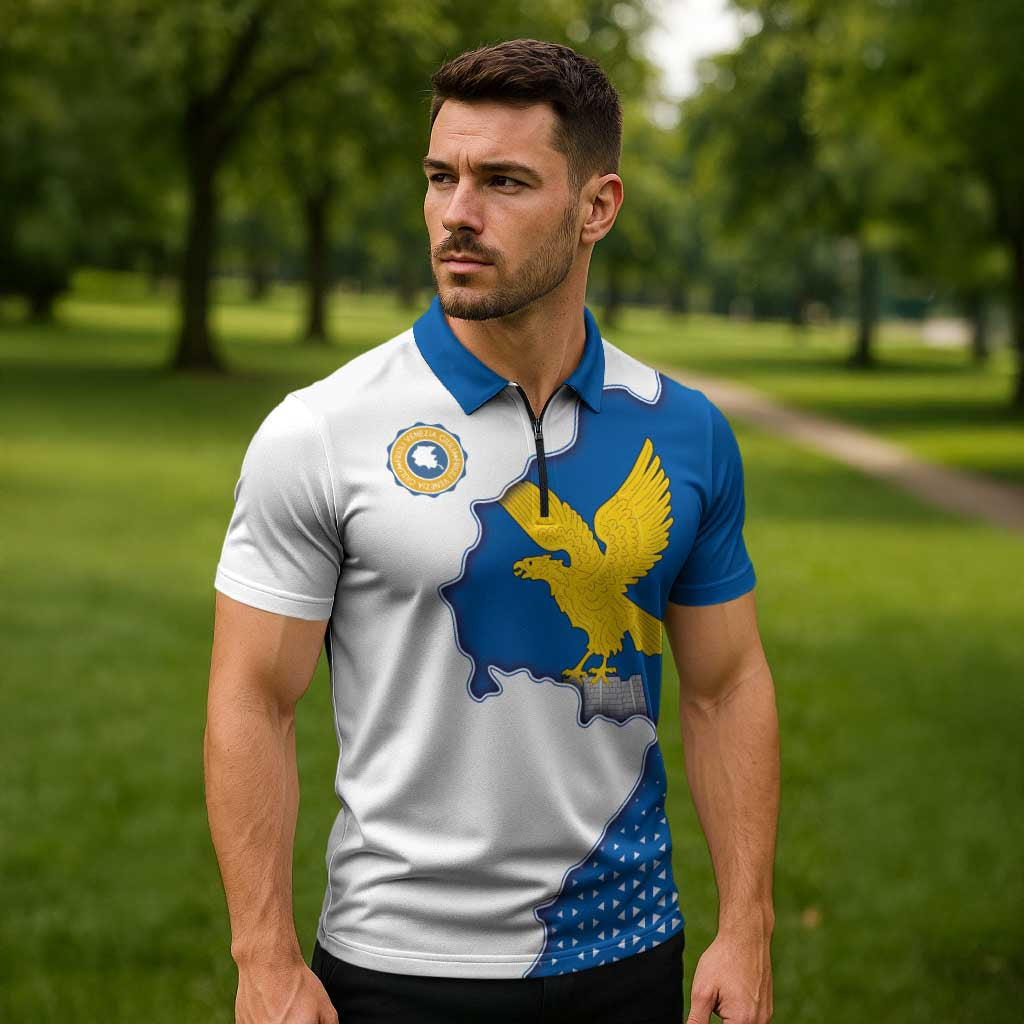 Italy Friuli-Venezia Giulia Zipper Polo Shirt Flag Vintage Style LT19