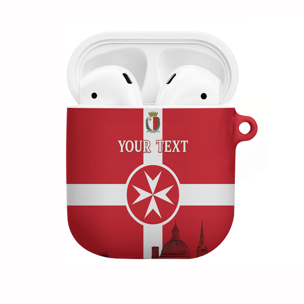 Personalized Malta Independence Day AirPods Case Maltese Cross Heritage Pride