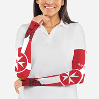Personalized Malta Independence Day Arm Sleeves Maltese Cross Heritage Pride