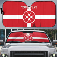 Personalized Malta Independence Day Auto Sun Shade Maltese Cross Heritage Pride