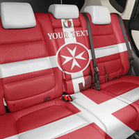 Personalized Malta Independence Day Back Car Seat Cover Maltese Cross Heritage Pride