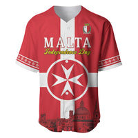 Personalized Malta Independence Day Baseball Jersey Maltese Cross Heritage Pride