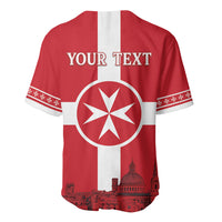 Personalized Malta Independence Day Baseball Jersey Maltese Cross Heritage Pride