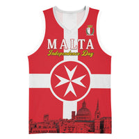 Personalized Malta Independence Day Basketball Jersey Maltese Cross Heritage Pride