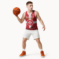 Personalized Malta Independence Day Basketball Jersey Maltese Cross Heritage Pride
