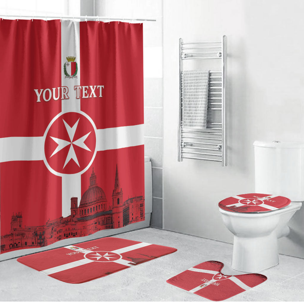 Personalized Malta Independence Day Bathroom Set Maltese Cross Heritage Pride