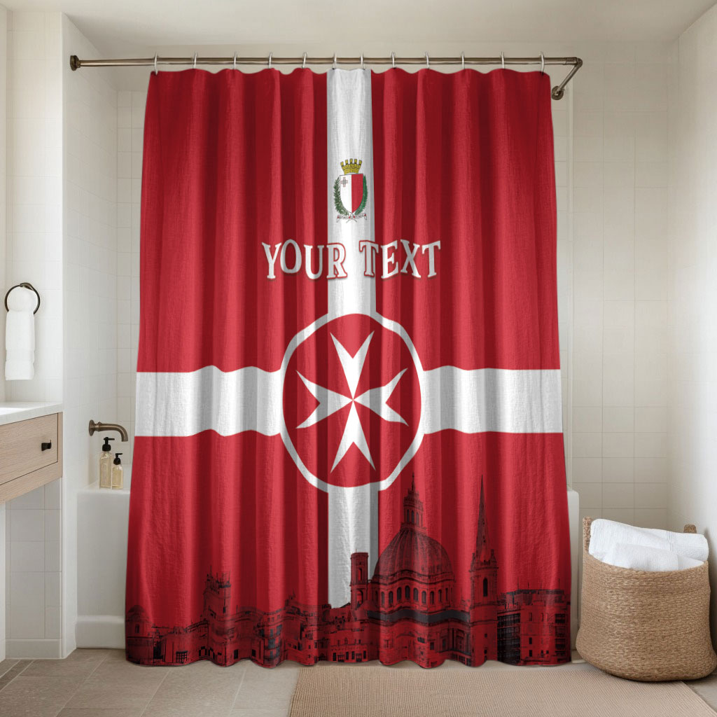 Personalized Malta Independence Day Bathroom Set Maltese Cross Heritage Pride