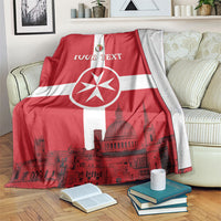 Personalized Malta Independence Day Blanket Maltese Cross Heritage Pride