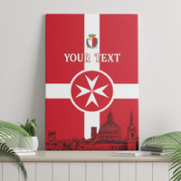 Personalized Malta Independence Day Canvas Wall Art Maltese Cross Heritage Pride