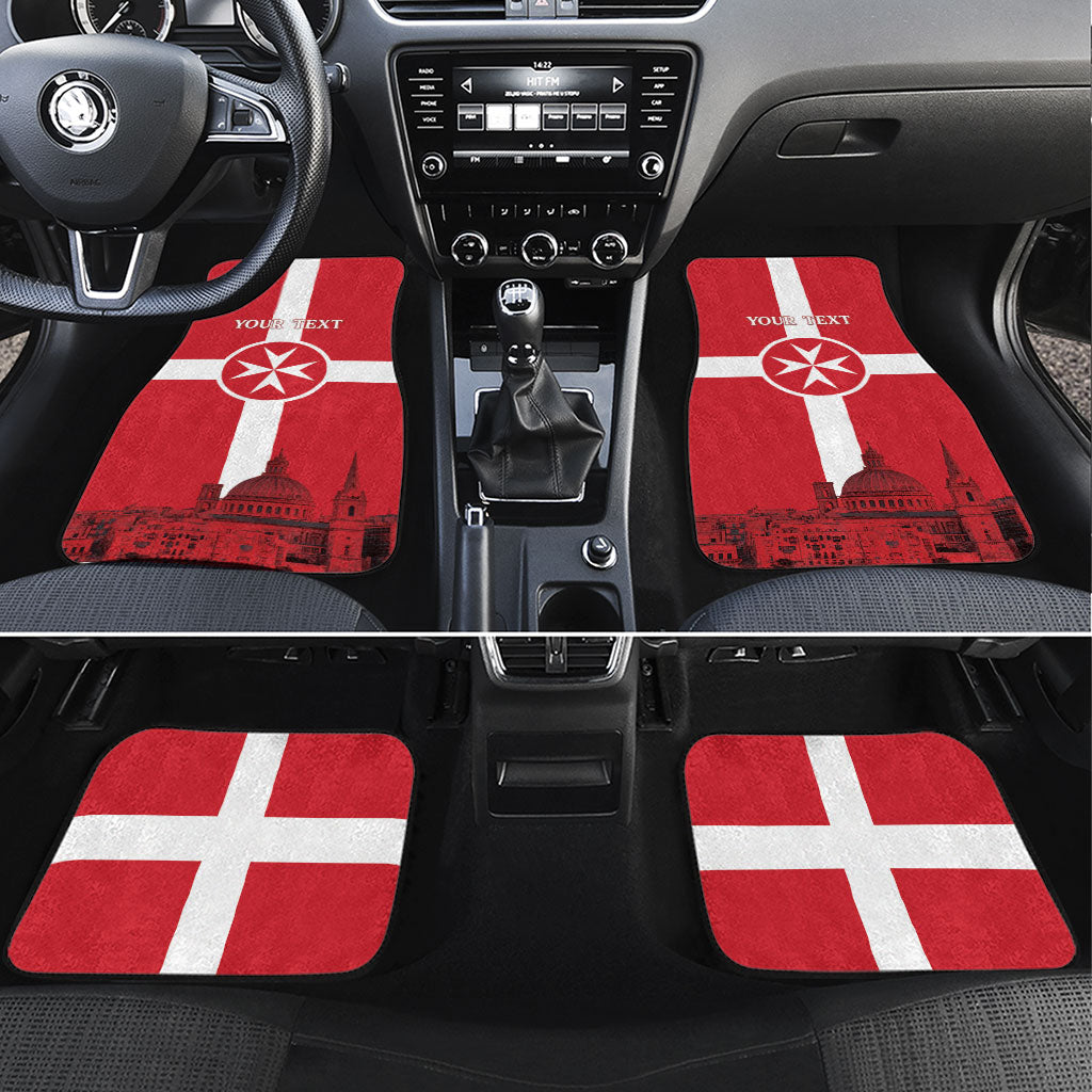 Personalized Malta Independence Day Car Mats Maltese Cross Heritage Pride