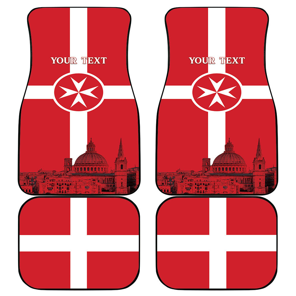 Personalized Malta Independence Day Car Mats Maltese Cross Heritage Pride