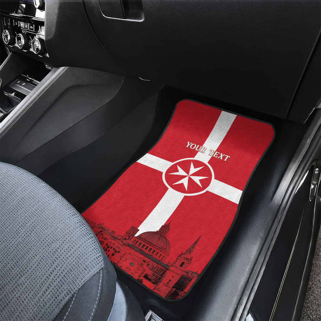 Personalized Malta Independence Day Car Mats Maltese Cross Heritage Pride