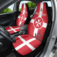 Personalized Malta Independence Day Car Seat Cover Maltese Cross Heritage Pride
