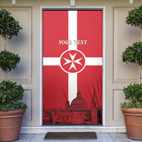 Personalized Malta Independence Day Door Cover Maltese Cross Heritage Pride