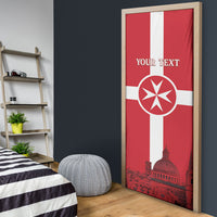 Personalized Malta Independence Day Door Cover Maltese Cross Heritage Pride