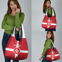 Personalized Malta Independence Day Grocery Bag Maltese Cross Heritage Pride