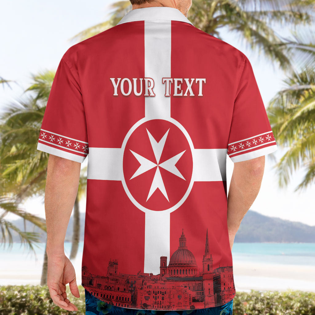 Personalized Malta Independence Day Hawaiian Shirt Maltese Cross Heritage Pride