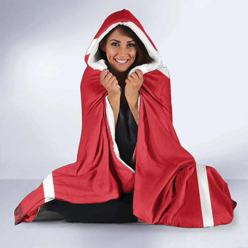 Personalized Malta Independence Day Hooded Blanket Maltese Cross Heritage Pride