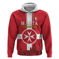 Personalized Malta Independence Day Hoodie Maltese Cross Heritage Pride