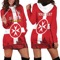 Personalized Malta Independence Day Hoodie Dress Maltese Cross Heritage Pride