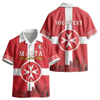 Personalized Malta Independence Day Kid Hawaiian Shirt Maltese Cross Heritage Pride