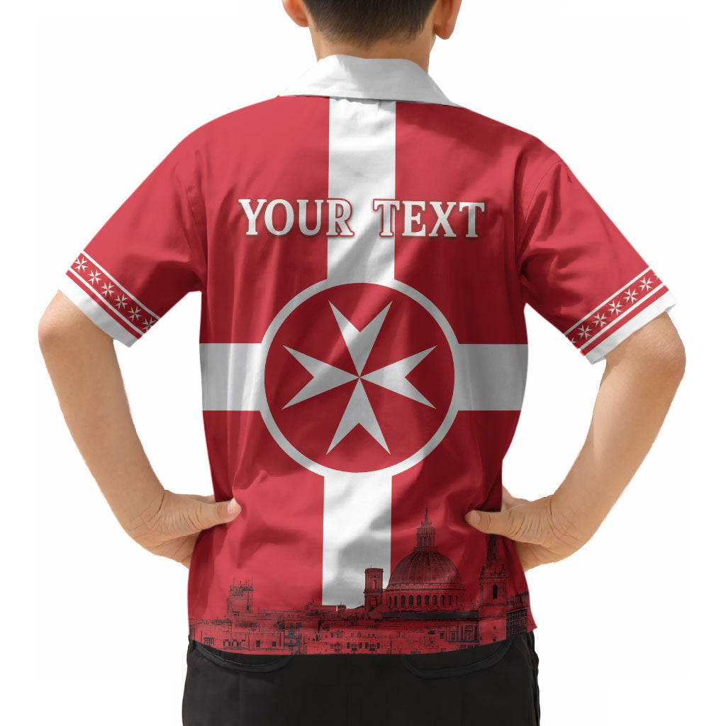 Personalized Malta Independence Day Kid Hawaiian Shirt Maltese Cross Heritage Pride