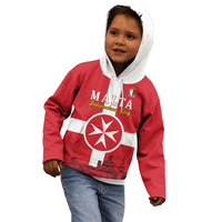 Personalized Malta Independence Day Kid Hoodie Maltese Cross Heritage Pride