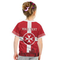 Personalized Malta Independence Day Kid T Shirt Maltese Cross Heritage Pride