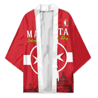 Personalized Malta Independence Day Kimono Maltese Cross Heritage Pride