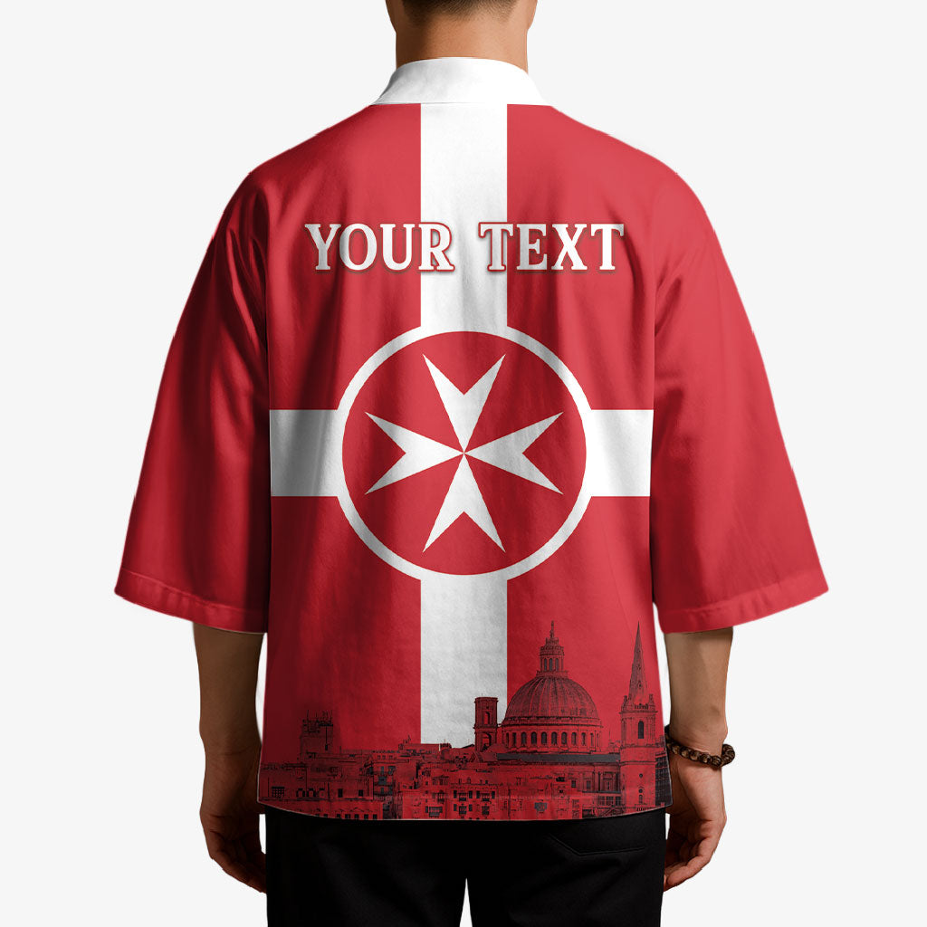 Personalized Malta Independence Day Kimono Maltese Cross Heritage Pride