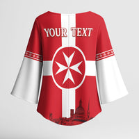 Personalized Malta Independence Day Kimono Sleeve Blouse Maltese Cross Heritage Pride