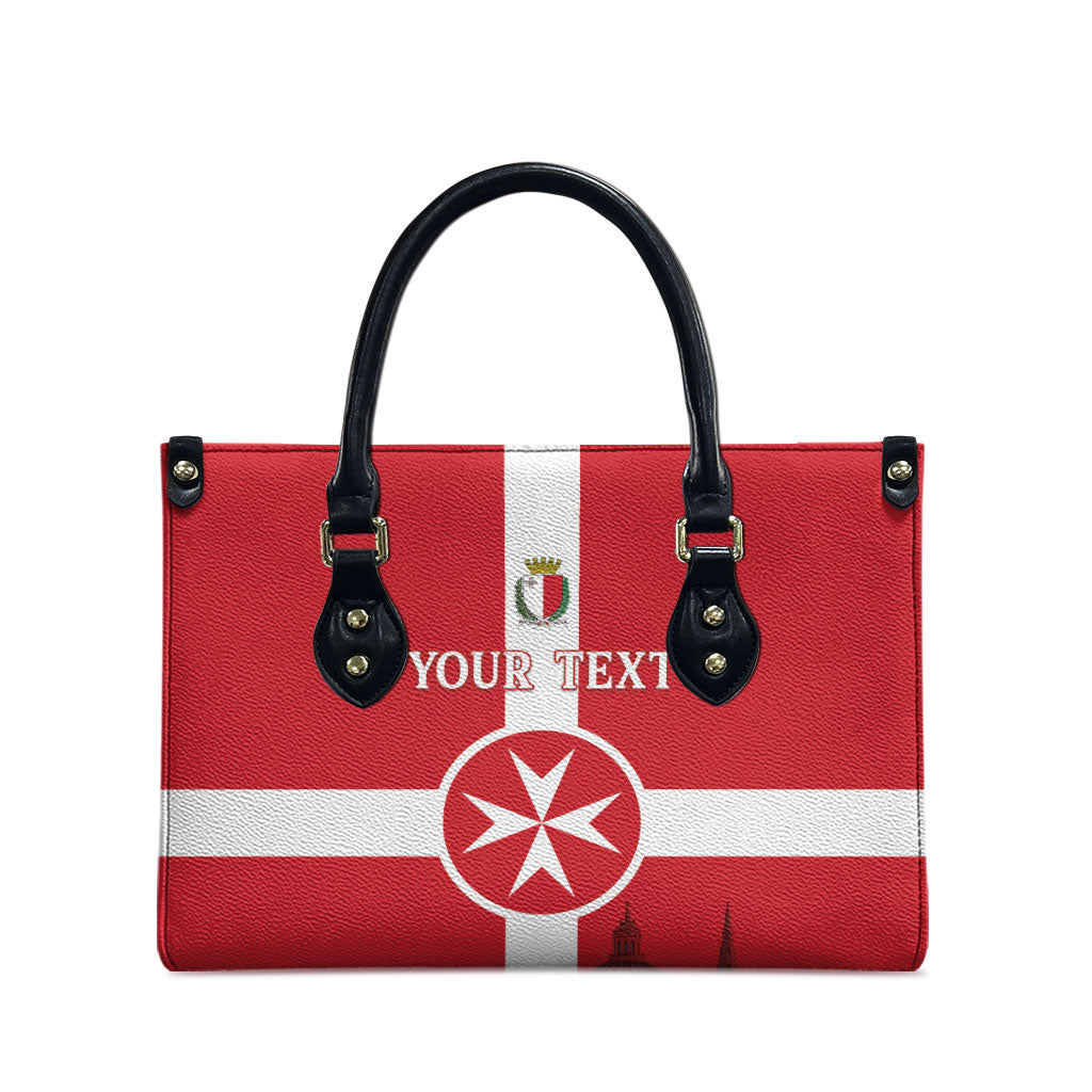 Personalized Malta Independence Day Leather Bag Maltese Cross Heritage Pride