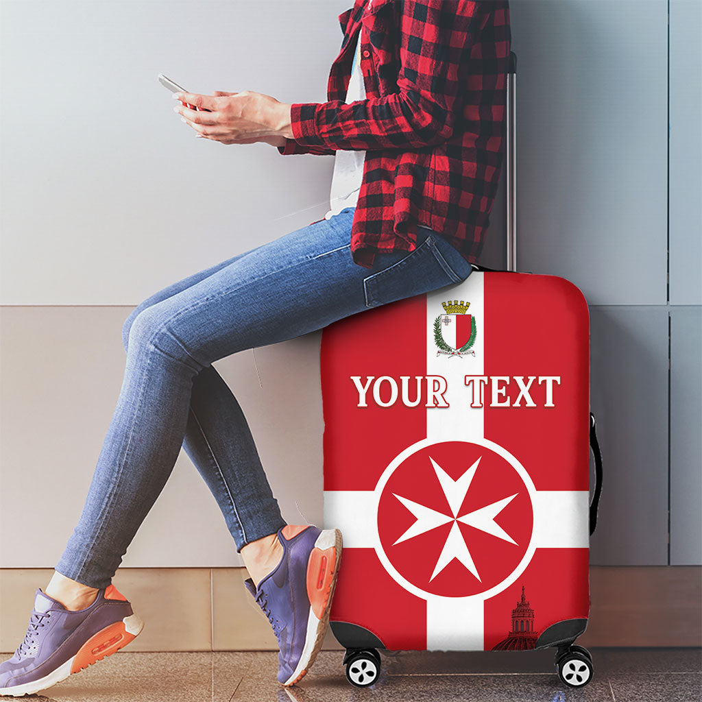 Personalized Malta Independence Day Luggage Cover Maltese Cross Heritage Pride