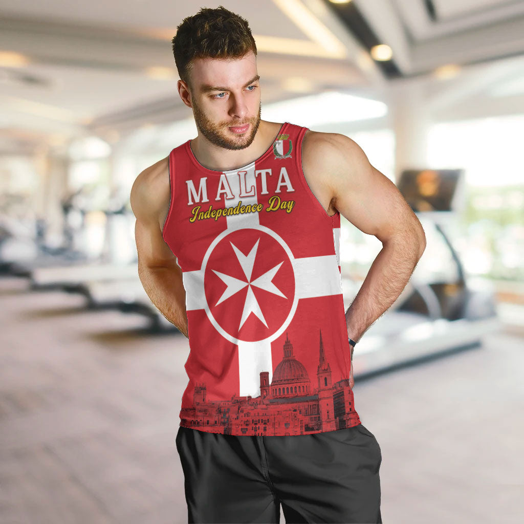 Personalized Malta Independence Day Men Tank Top Maltese Cross Heritage Pride