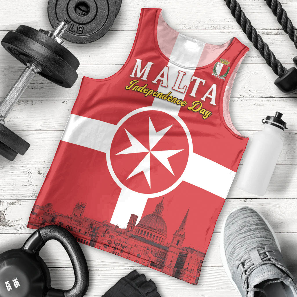 Personalized Malta Independence Day Men Tank Top Maltese Cross Heritage Pride
