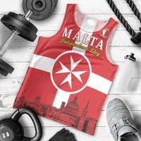 Personalized Malta Independence Day Men Tank Top Maltese Cross Heritage Pride