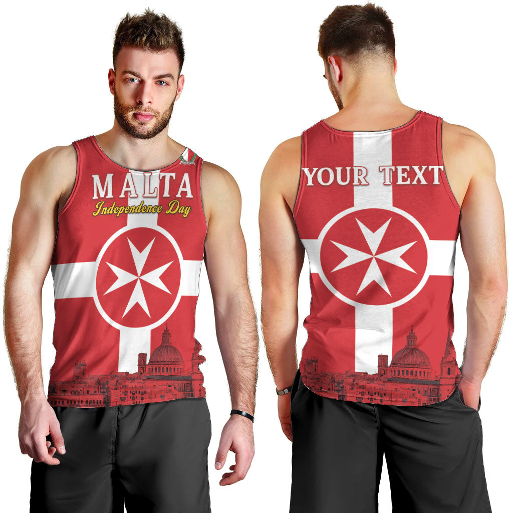 Personalized Malta Independence Day Men Tank Top Maltese Cross Heritage Pride