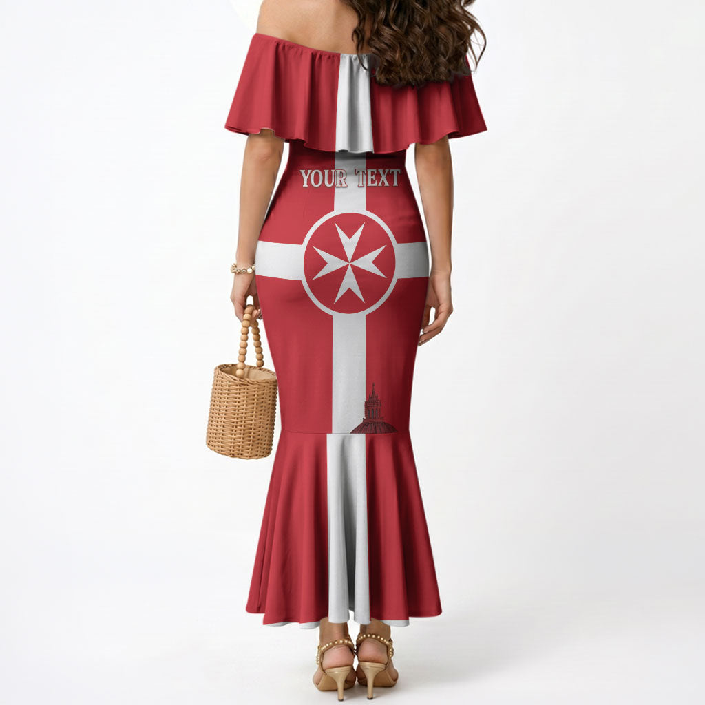 Personalized Malta Independence Day Mermaid Dress Maltese Cross Heritage Pride