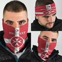 Personalized Malta Independence Day Neck Gaiter Maltese Cross Heritage Pride