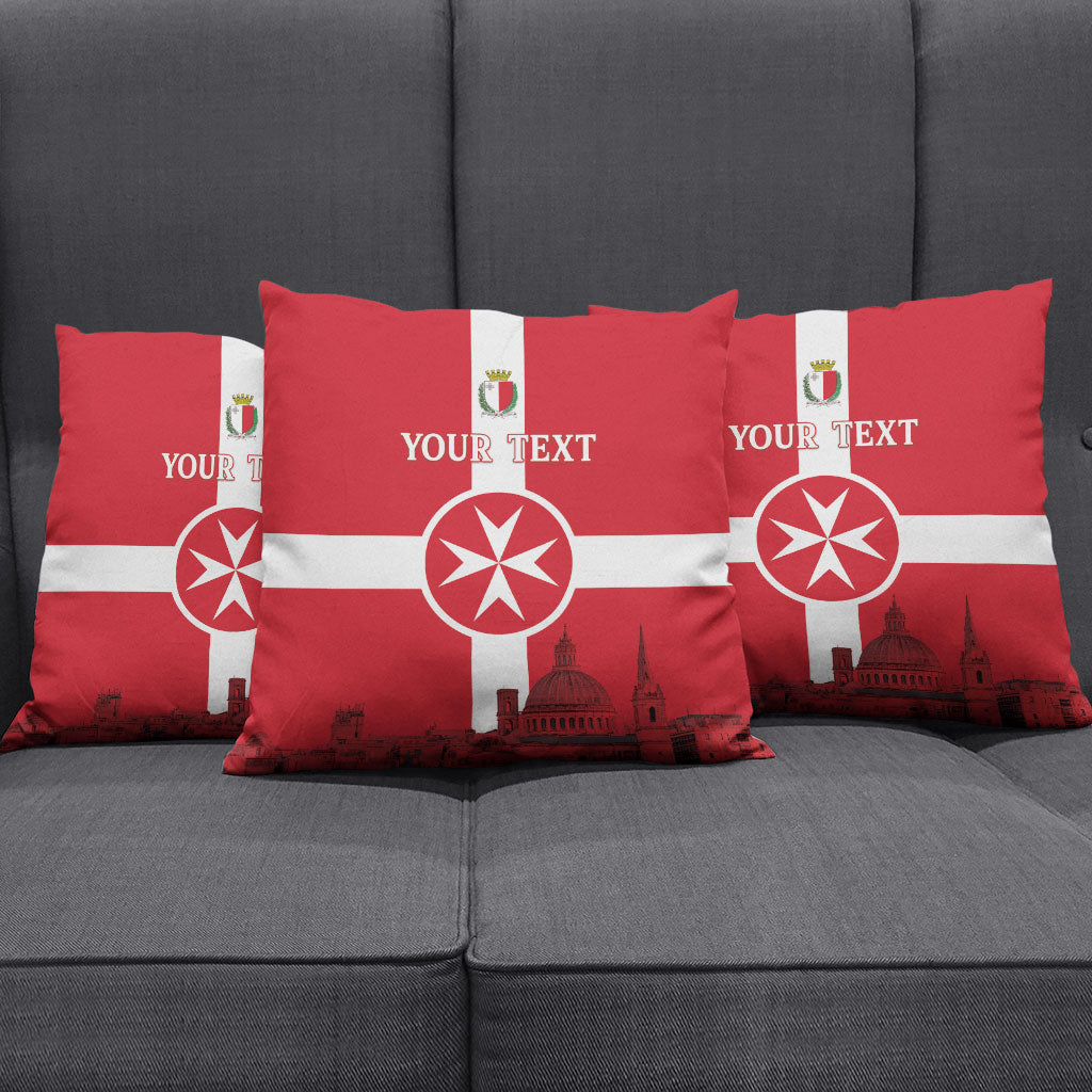 Personalized Malta Independence Day Pillow Cover Maltese Cross Heritage Pride
