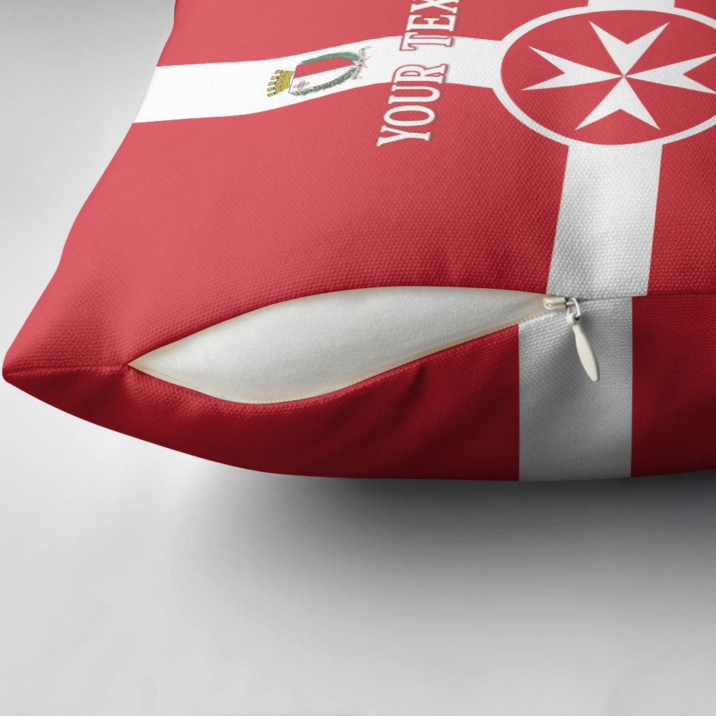 Personalized Malta Independence Day Pillow Cover Maltese Cross Heritage Pride