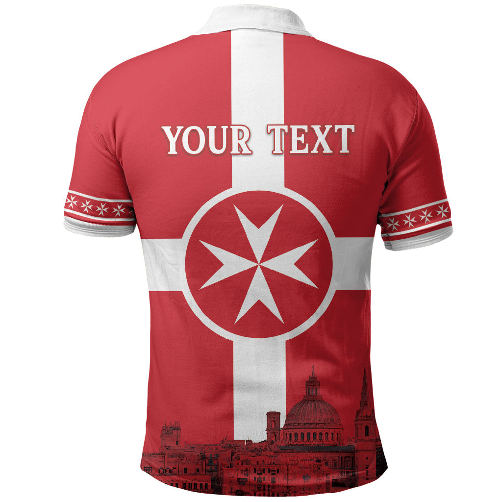 Personalized Malta Independence Day Polo Shirt Maltese Cross Heritage Pride
