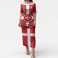 Personalized Malta Independence Day Puletasi Maltese Cross Heritage Pride