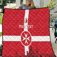 Personalized Malta Independence Day Quilt Maltese Cross Heritage Pride