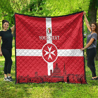 Personalized Malta Independence Day Quilt Maltese Cross Heritage Pride