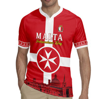 Personalized Malta Independence Day Rugby Jersey Maltese Cross Heritage Pride