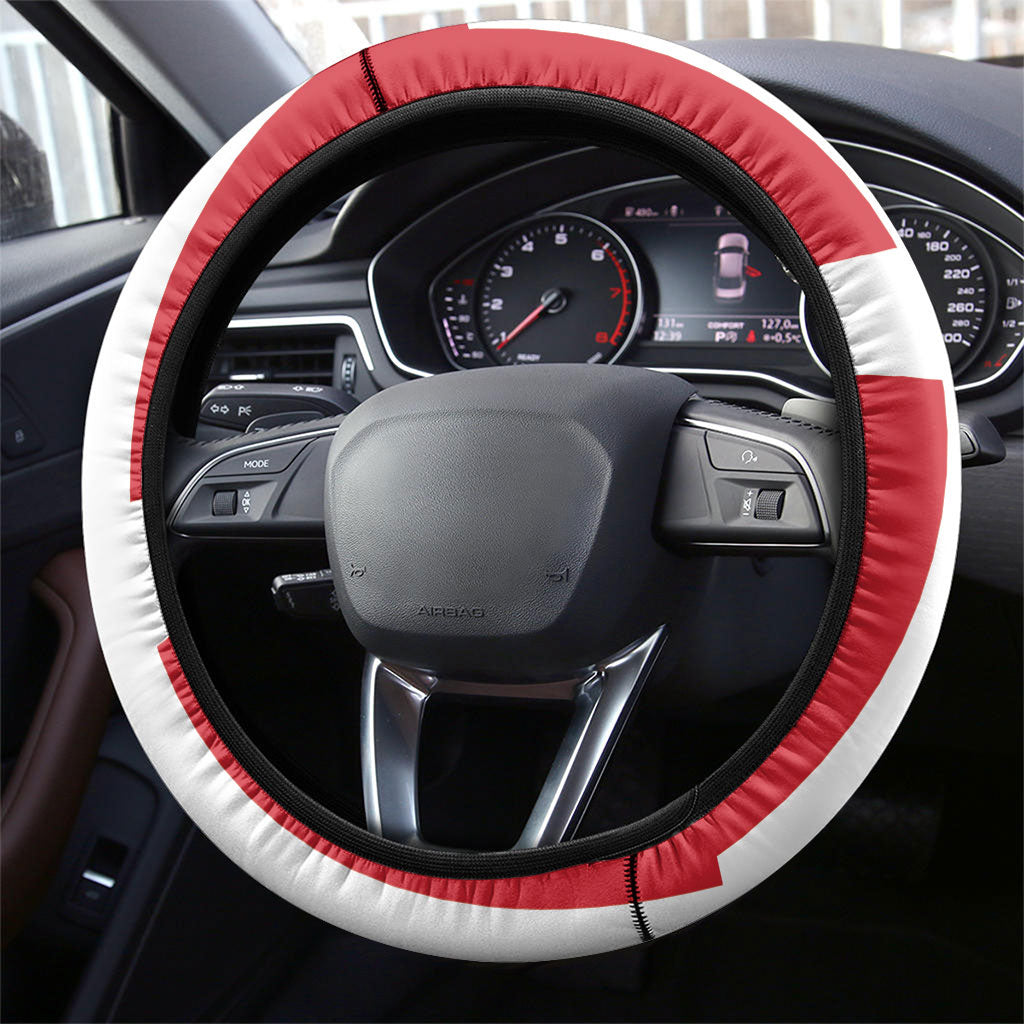 Malta Independence Day Steering Wheel Cover Maltese Cross Heritage Pride