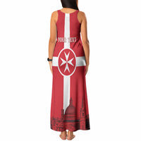 Personalized Malta Independence Day Tank Maxi Dress Maltese Cross Heritage Pride